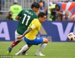 世界杯-内马尔破僵局菲米进球 巴西2-0胜墨西哥